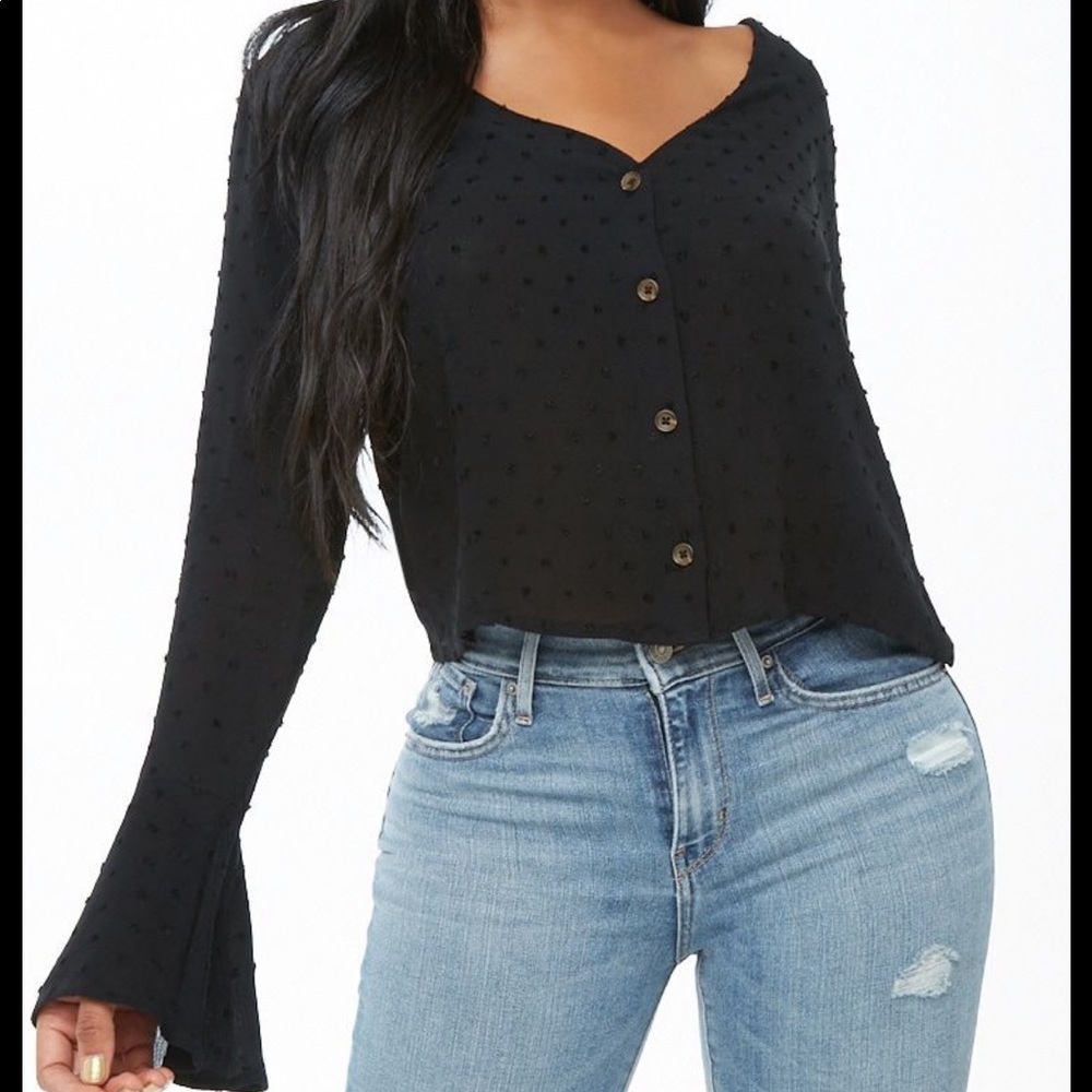 ✨2 for $20✨ Trumpet-Sleeve Top